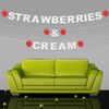 Strawberries & Cream Customisable Recyclable Card Party Bunting