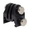 Rail Mounts or Helmet Excavator Mounts Bracket Adapter for Picatinny Rails Airsoft Gun NVG Helmet Base Bracket GoPro Action Camera (Black)