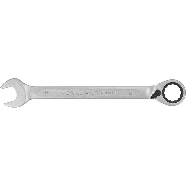 BRILLIANT TOOLS BT013812 Ratchet Ring Spanner 12 mm [Powered by KS Tools]