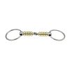 Equine Smile ES0111 Snaffle Bit Simple Broken with Copper Cherry Roller Ring Diameter 65 mm Bit Thickness 22 mm (12.5 cm)