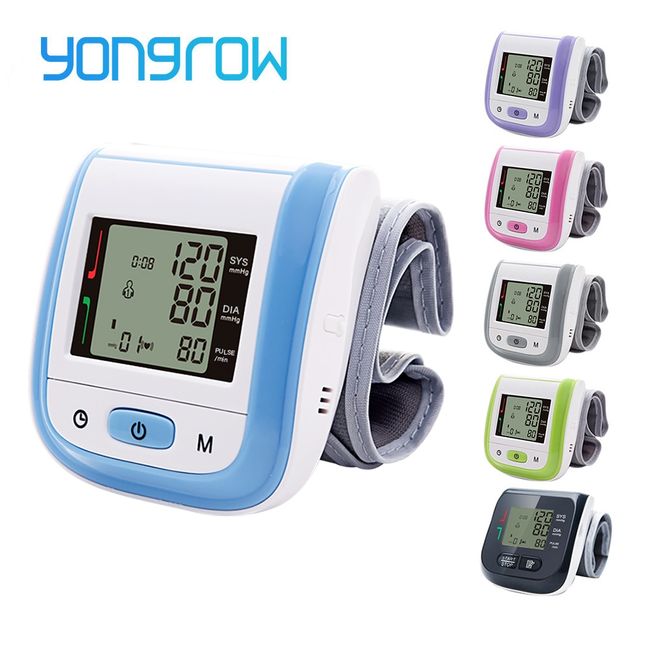 Automatic Wrist Digital Blood Pressure Monitor Tonometer Meter for