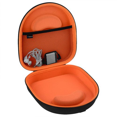 Geekria Shield Headphones Case Compatible with Sony WH-1000XM5, WH-1000XM4, MDR-XB950BT, WH-XB920N, WH-CH720N Case, Replacement Hard Shell Travel Carrying Bag with Cable Storage (Black)