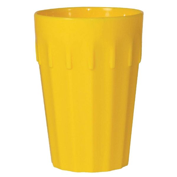 12X Kristallon Tumblers Yellow 142ml Drinking Restaurant