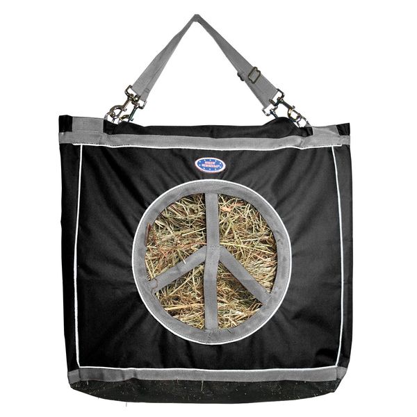 Derby Originals Top Load Peace Sign Hanging Horse Hay Bag with 6 Month Warranty