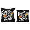 Smoothies Make Life Better Healthy Enjoyment Throw Pillow
