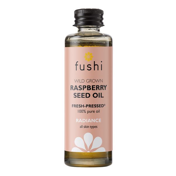 Fushi Raspberry Seed Oil, Fresh-Pressed, Rich in Vitamin E & Carotenoids, Best for Irritated Skin, Dry Skin & Fine Lines, Ethical & Vegan Society Approved, Made in the UK, 50ml