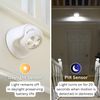 Auraglow Battery Operated Motion Activated PIR Sensor Removable Cordless LED Security Light (Black, without Batteries)