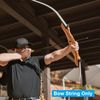 PATIKIL Bow String Replacement with 4 Nock Points for AMO 58", 14 Strands Traditional Long Bow Recurve Bowstring, Black