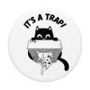Smart Cat | It's a Trap | Mouse Being Trapped |Cheese Set-up PopSockets Swappable PopGrip