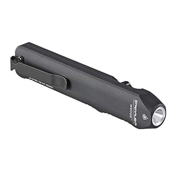 Streamlight 88810 Wedge 300-Lumen Slim Everyday Carry Flashlight, Includes USB-C Cord, Lanyard, Box, Black