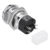 uxcell 4Pcs 19mm 2 Positions 2NO 2NC Electric Key Lock Push Button Switch