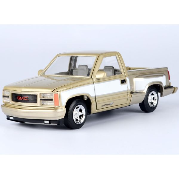 1992 Sierra GT Pickup Truck Gold Metallic with White Sides American Classics Series 1/24 Diecast Model Car by Motormax 73204GLD