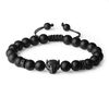 COAI Stone Beaded Matte Onyx Leopard Bracelet