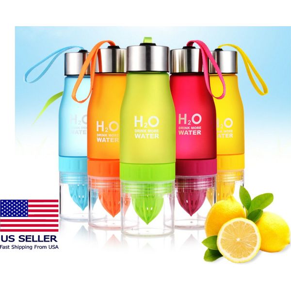 Water Bottle H2O Fruit Infuser Drink Outdoor Sport 20 oz Bottle Eco Friendly