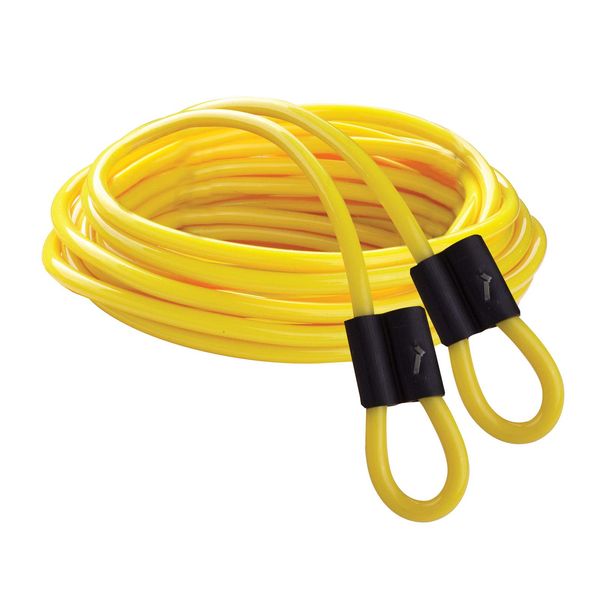 Champion Sports DD Series Double Dutch Licorice Jump Ropes - Yellow, 12-Feet (Set)