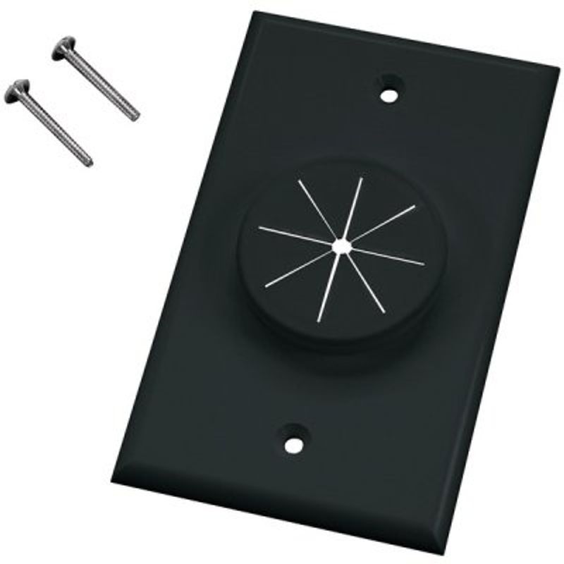 Midlite Products Single Gang Wireport Cable Pass Through Wall Plate ...