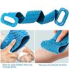 2 Pcs Silicone Back Scrubber for Shower,Silicone Body Scrubber,Exfoliating & Deep Clean,Silicone Bath Body Brush for Men and Women,Comfortable Massage and Skin Health,with 2Pcs Hooks