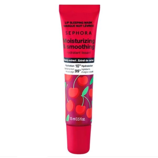 Sephora Collection Moisturizing & Smooth Lip Sleeping Mask - Cherry - 0.5 fl oz / 15 mL, Red