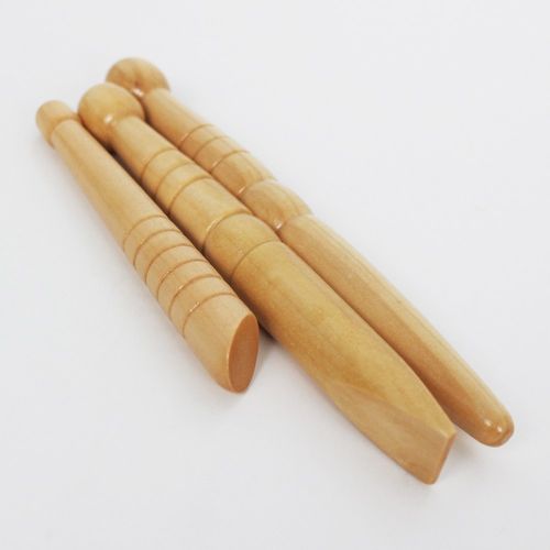 [Youth Market] Hinoki acupressure stick SET (3 pieces) Gua sha massager blood point meridian stick