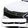 BOGAR TECH DESIGNS Outer Front Chrome Delete Overlay Compatible with Kia Sportage 2023-2025, Gloss Black