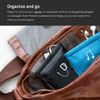 UT Wire Pocket for Mobile Charger Snap & Store Case Pouch, Black