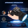 Eyoyo 1D 2D Glove Wearable Ring Bluetooth Barcode Scanner, Left & Right Hand Wearable, Finger Trigger Portable Wireless QR Code Scanner Bar Code Reader Compatible with iPhone iPad Android Tablet