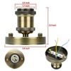 Single Head Ceiling Light Retro Flush Mount E27 Lamp Holder Sconce Chandeliers (Green Brass)