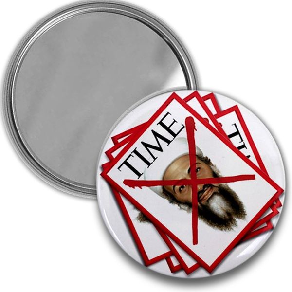 TIME MAGAZINE Osama Bin Laden Dead 2.25 inch Pocket Mirror