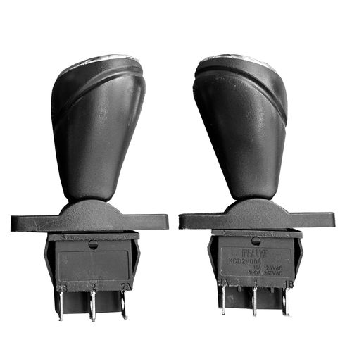 2Pcs weelye Forward Reverse Switch,Automatic Reset Joystick Toy Bumper Car Repalcement Parts,for Rotate 360 Degrees Toy Car Push Rod Shift for Children's Electric Ride on Toys
