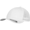 Flexfit Unisex Čepice Flexfit Mesh Trucker Baseballkappe, Weiß, Einheitsgröße EU