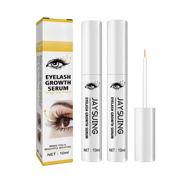 10ML Eyelash Growth Serum, Eyelash Serum for Eyelash Growth Thickness, Boost Lash Growth Serum, Gentle Formula for Longer, Fuller, and Thicker Lashes (2 Pcs)