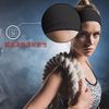 BANDERN Hair Bands for Men &amp; Women 2 Pieces - Nylon &amp; Spandex Material Hair Bands - Moisture Wicking Material, Sweat Resistant and Breathable Hair Accessories for Running and Yoga (Black &amp; Black)