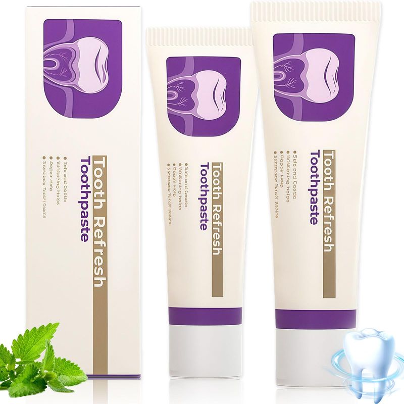 2pcs Kreain Nature Tooth Refresh Toothpaste, Tooth Refresh Toothpaste ...