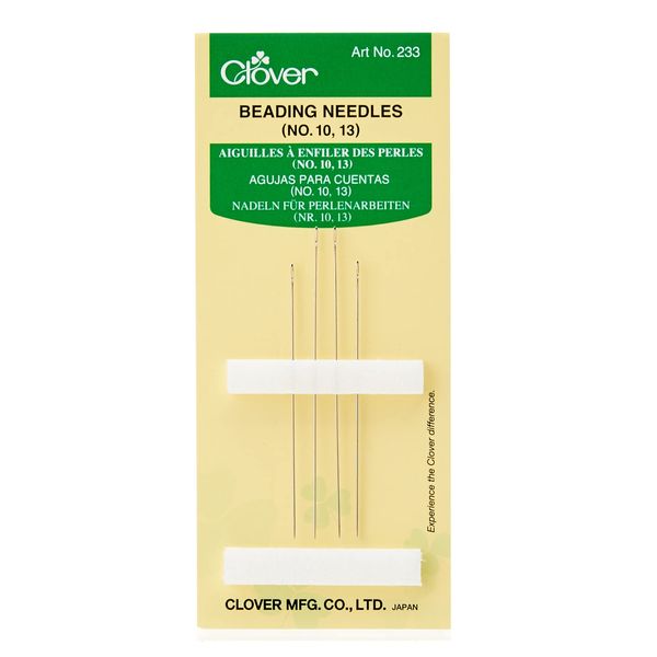 clover 233 Beading Needles No. 10-13, Silver, 10/13/2010