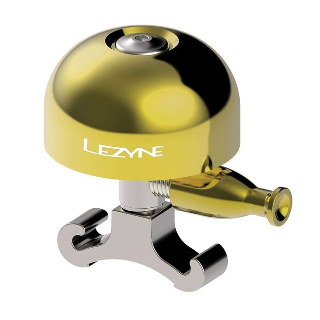 LEZYNE Classic Brass Bell, Brass, Gold x Silver, Size M Size