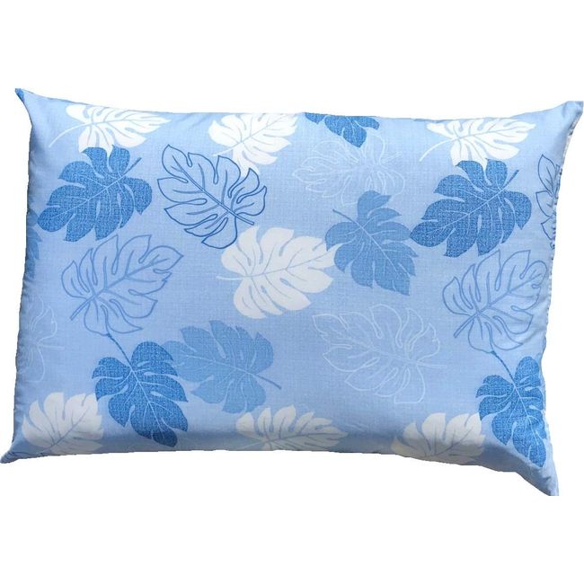 Monstera Blue Pillowcase 35 50 Made in Japan 35x50