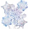 Glistening Snowflakes Balloon Bouquet