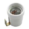Kanlux E27 Ceramic Lamp Holder HLDR-E27-F, Grey, Medium Base, 250V