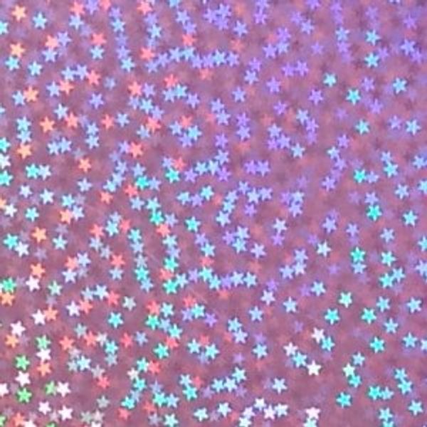 Hologram Sheet Micro Star (Seal Type) (Baby Pink)