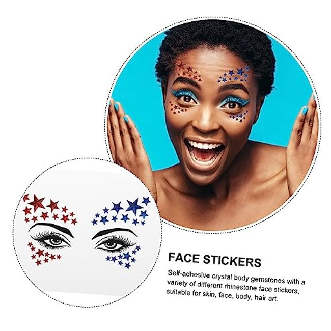 Body Art Beauty Makeup Decorative Stickers Acrylic Rhinestone Stickers Gems  DIY