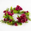 A Cheerful Giver Candle Ring, Pink Peony Bloom, Spring Flowers