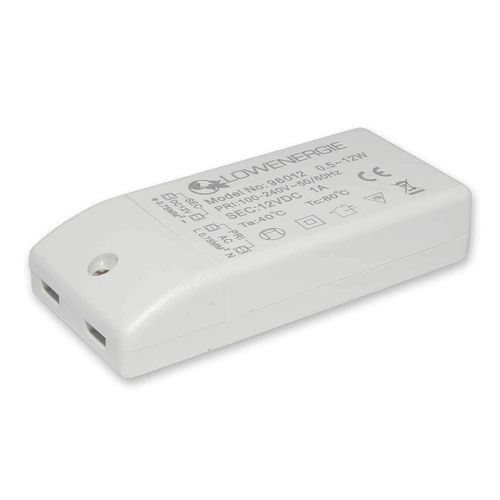 LED Driver Power Supply Transformer, 12w 240V - DC 12V, MR16 and MR11 by Lowenergie