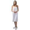 APPEARUS Waffle Spa Wrap - Lightweight Shower Body Wrap Bathrobe with Button Snap Closure