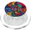 Colorful Seashell-Inspired Swirling Art PopSockets PopGrip for MagSafe