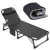 Rollaway Folding Bed with Thick Mattress 4 Position Adjustable Cot Chair Chaise