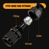 SYKRSS 6AN PTFE Straight Hose End Fitting Aluminum