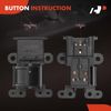 A-Premium Power Window Switch Compatible with Honda Civic 2001 2002 2003 2004 2005, Front Right Passenger Side