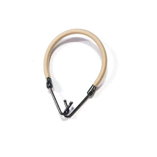 Minkissy Women Ponytail Hooks, 20pcs Elastic Rubber Hair Bands Hair Ties Ropes Rubber Bands Hooks Hair Holder Hair Bungee Cords with Hooks for Girls Women (Apricot)