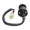 AlveyTech 3 Wire Ignition Key Switch for ATVs & Dirt Bikes (Threaded Shaft Mount)