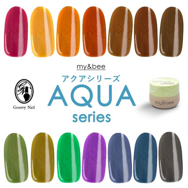 my&amp;bee My Bee Color Gel Aqua Series 2.5g 14 colors AQ-001C~AQ-014C Gel Nail Clear Color Nekoposu compatible